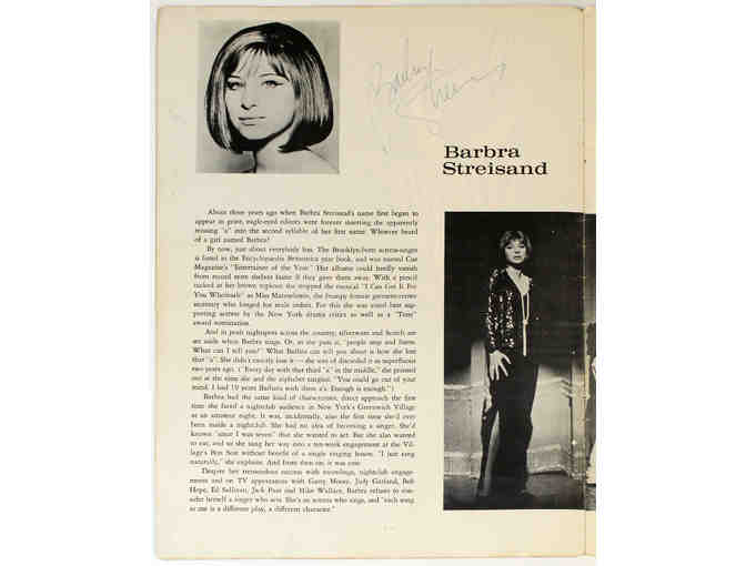 Original Funny Girl souvenir program, signed by Barbra Streisand