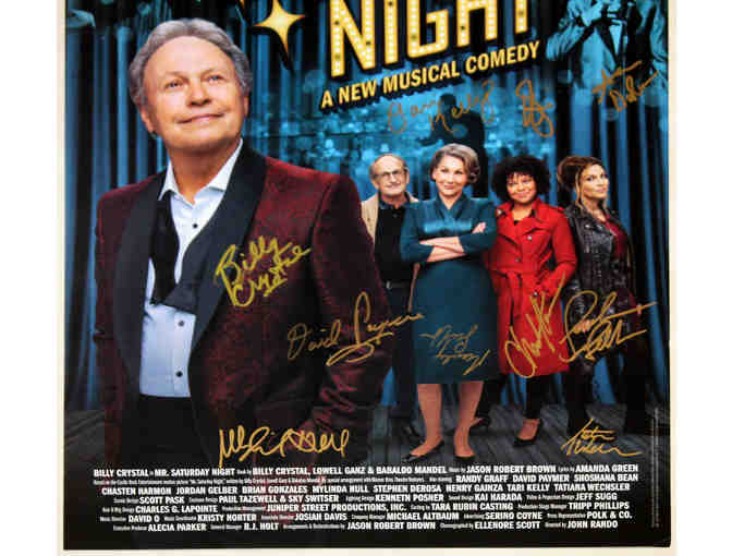 Mr. Saturday Night poster, signed by Billy Crystal, Shoshana Bean and cast