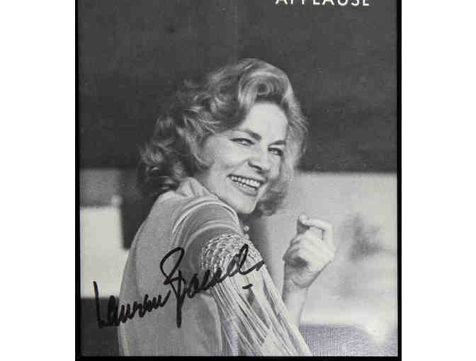 Framed Applause Playbill, signed by Tony winner Lauren Bacall