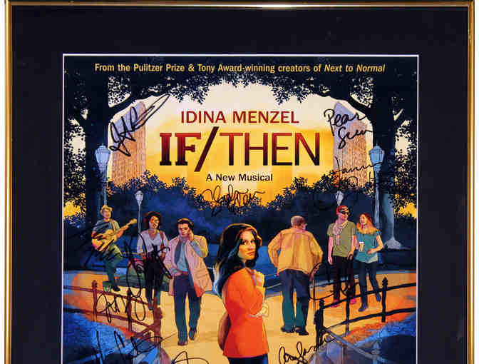 Framed and matted poster and Playbill from If/Then