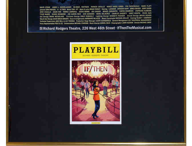 Framed and matted poster and Playbill from If/Then