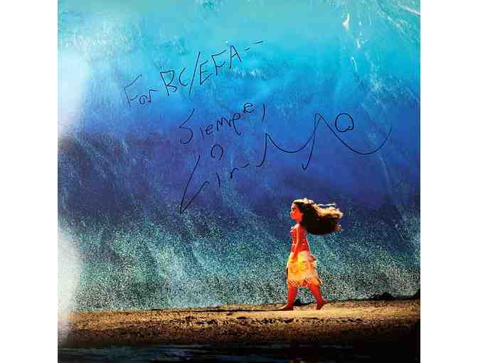 Signed Moana soundtrack LP