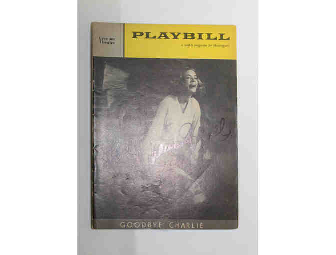 Lauren Bacall-signed Goodbye Charlie Playbill