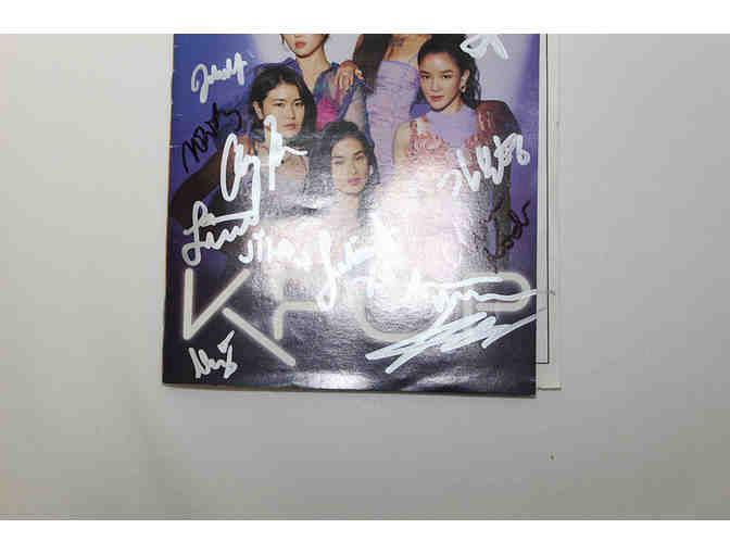 Broadway cast-signed KPOP RTMIS cover Playbill