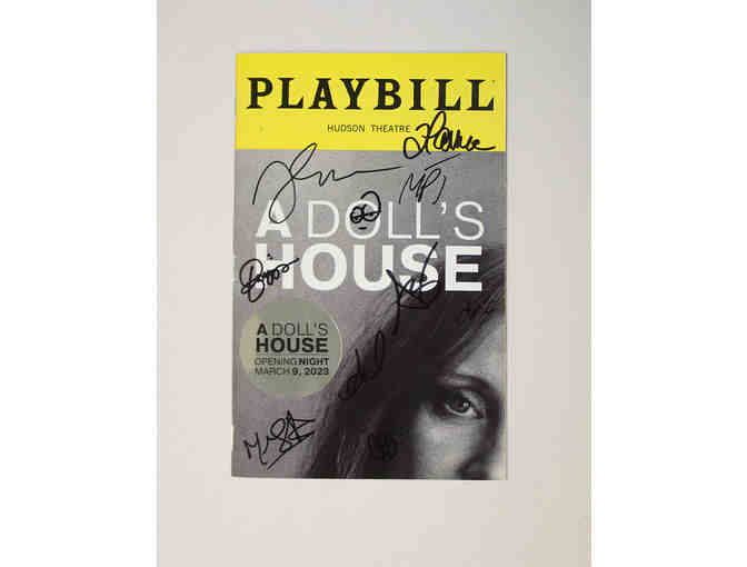 Jessica Chastain, Arian Moayed & full cast-signed A Dolls House Opening Night Playbill