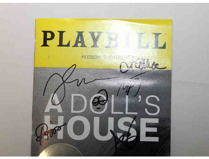 Jessica Chastain, Arian Moayed & full cast-signed A Dolls House Opening Night Playbill