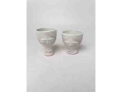Hand Built Wine Cups by Satchiko Ceramics