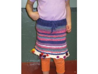 Hand-Knit Child's Skirt, Size 4T
