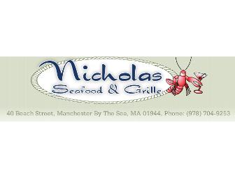 Lunch or Dinner for 2 Nicholas Seafood & Grille