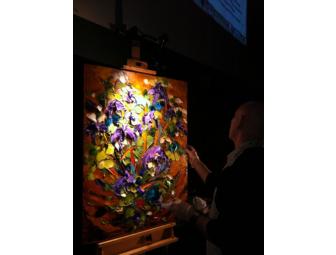 Painted L I V E! -- Original 30' x 40' 3-D Oil Painting by Expressionist JD Miller