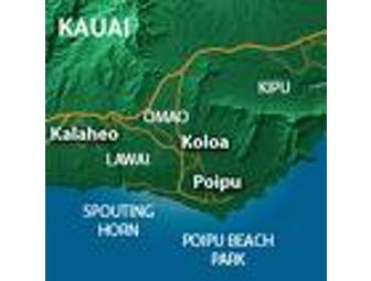 Treat yourself to a week at Poipu Point on the island of Kauai, Hawaii!