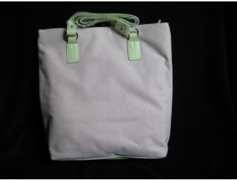 Coldwater Creek Trimmed Linen Tote