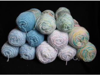 12 Skeins of Red Heart Baby Yarns