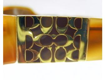 Coach 'Nina' Sunglasses in Blonde Tortoise with Hard Case