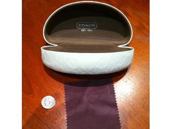 Coach 'Nina' Sunglasses in Blonde Tortoise with Hard Case