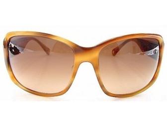 Coach 'Nina' Sunglasses in Blonde Tortoise with Hard Case