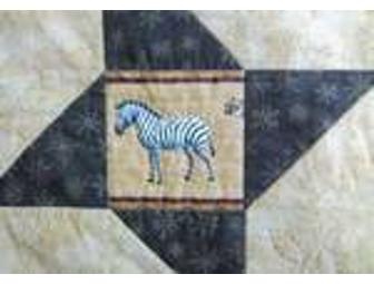 African Safari Quilt Made by a Brown School Grandmother!