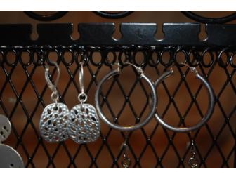 Jewlery Tree with Eight Pairs of Earrings from Champagne Jewelry