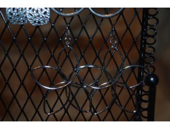 Jewlery Tree with Eight Pairs of Earrings from Champagne Jewelry