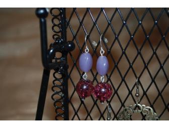 Jewlery Tree with Eight Pairs of Earrings from Champagne Jewelry