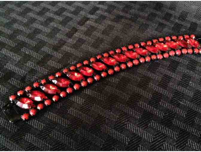 Vintage Red Crystal Bracelet