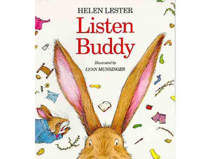 4 Books in Helen Lester's Series of 'Laugh-Along Lessons' & Plush Penguin