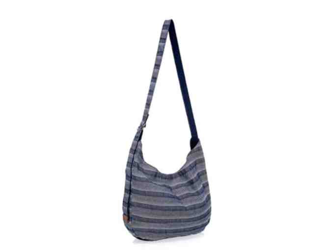 ThirtyOne Retro Metro Hobo Crossbody - Woven Stripe Blue