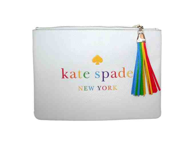 Kate Spade Kourtney Rainbow Logo Pouch - Photo 1