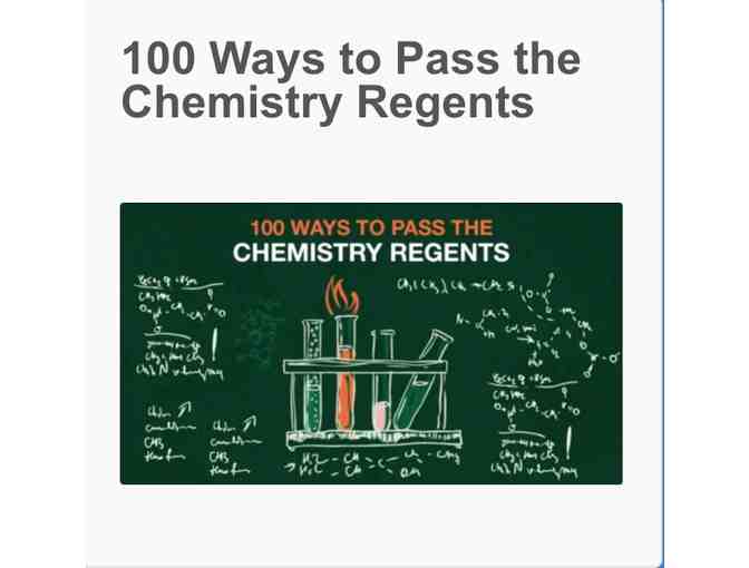 100 Ways to Pass the Chemistry Regents