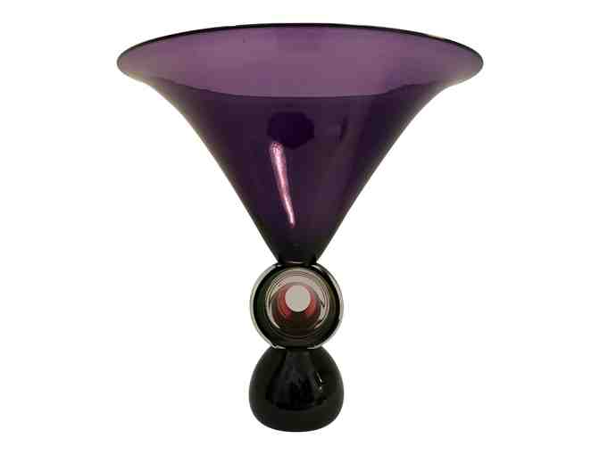 Correia Art Deco Purple Glass Bowl