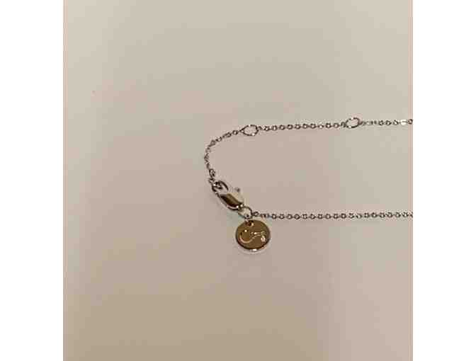 The Giving Keys Silver Small 'Brave' Key on 18' Chain