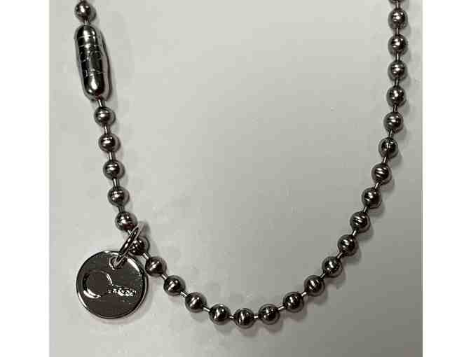 The Giving Keys Silver 'Breathe' Key on 27' Chain