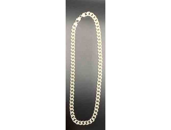 Sterling Silver Heavy Chain Necklace, Made in Italy