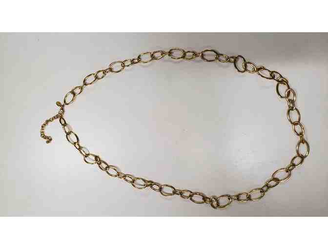 Joan Rivers Golden Oval Circles & Rings Adjustable Necklace