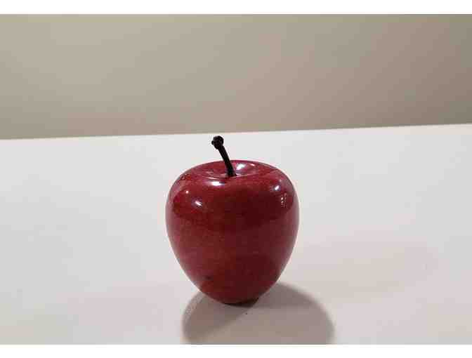 Red Apple Stone Paper Weight