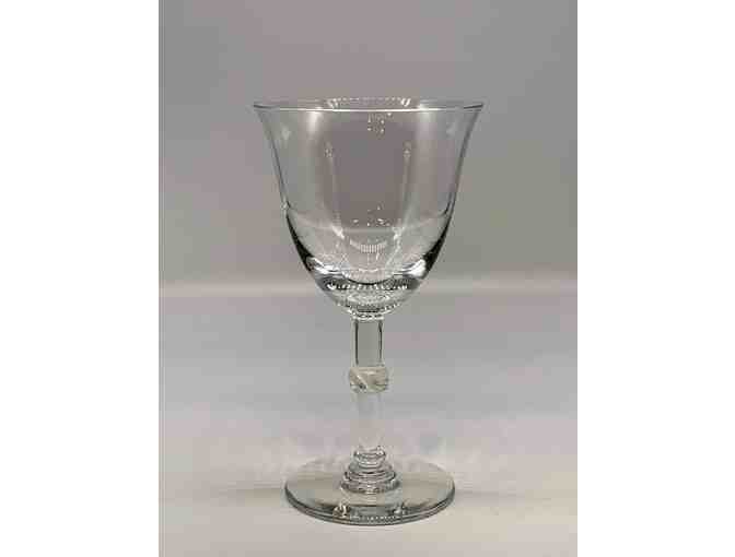 Beaugency Lalique  Burgundy Wine Glasses 5 7/8", Set of 8 - Photo 3