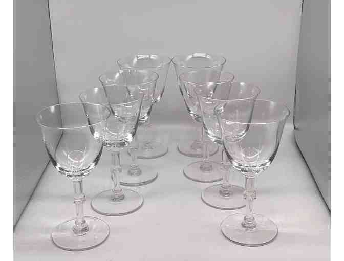 Vintage Lalique Beaugency Tall Water Goblets 6 3/4", Set of 16 - Photo 1