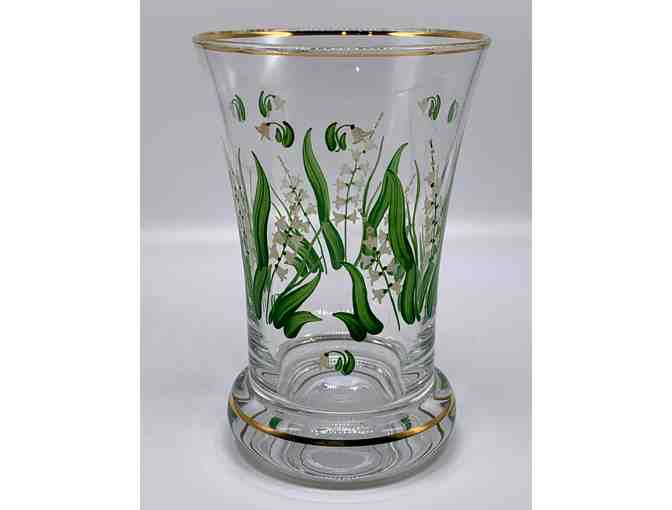 Christian Dior Hand Painted Vase