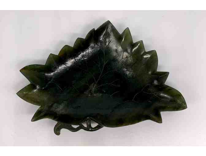 Jade Trinket "Leaf" Plate - Photo 1