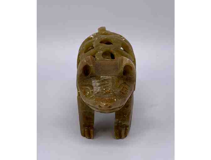 Jade Animal Sculpture with Baby Animal Inside