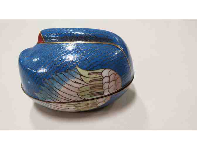 Egg Trinket Box with Swan