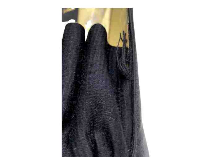Elegant Satin Escada Pumps, Size 9 Black