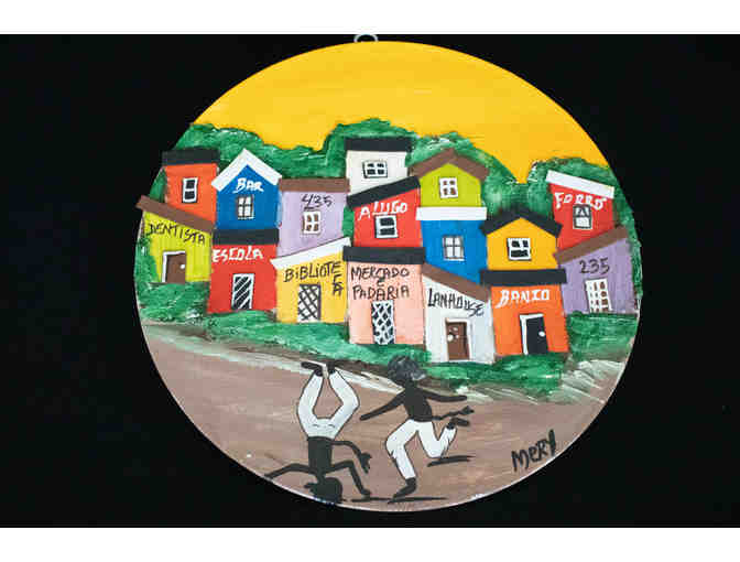 Two Pieces of Art from The Favelas in Brazil by marinez Antonio de Silva, Mery da Rocinha,