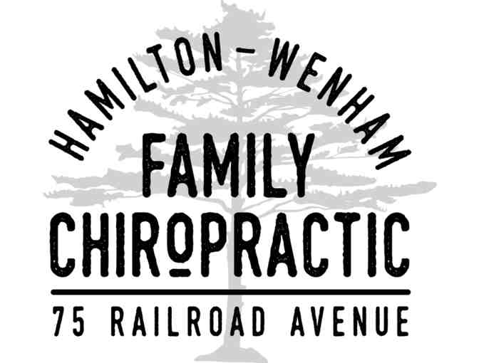 Initial consultation & first adjustment at Hamilton Wenham Family Chiropractic -value $150