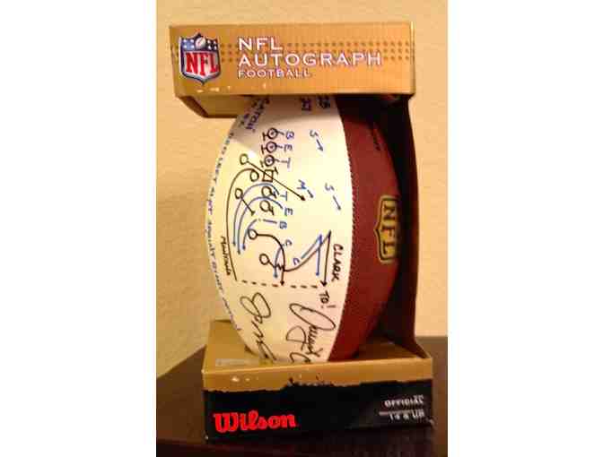 'The Catch' Autographed Football - Joe Montana/Dwight Clark