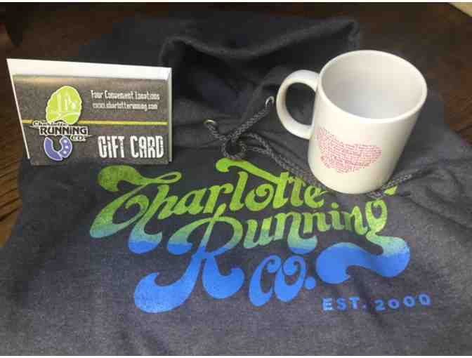 Charlotte Running Company gift card & Sweatshirt