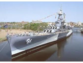 Battleship North Carolina 4 Admissions Passes