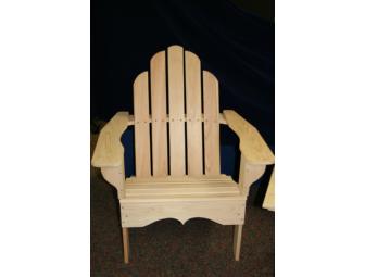 Handmade Cypress Adirondack Chairs & Table Set
