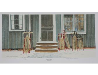 'Winter Series' Winter's Play Print by Timothy Wayne Shepherd