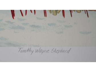 'Winter Series' Winter's Play Print by Timothy Wayne Shepherd